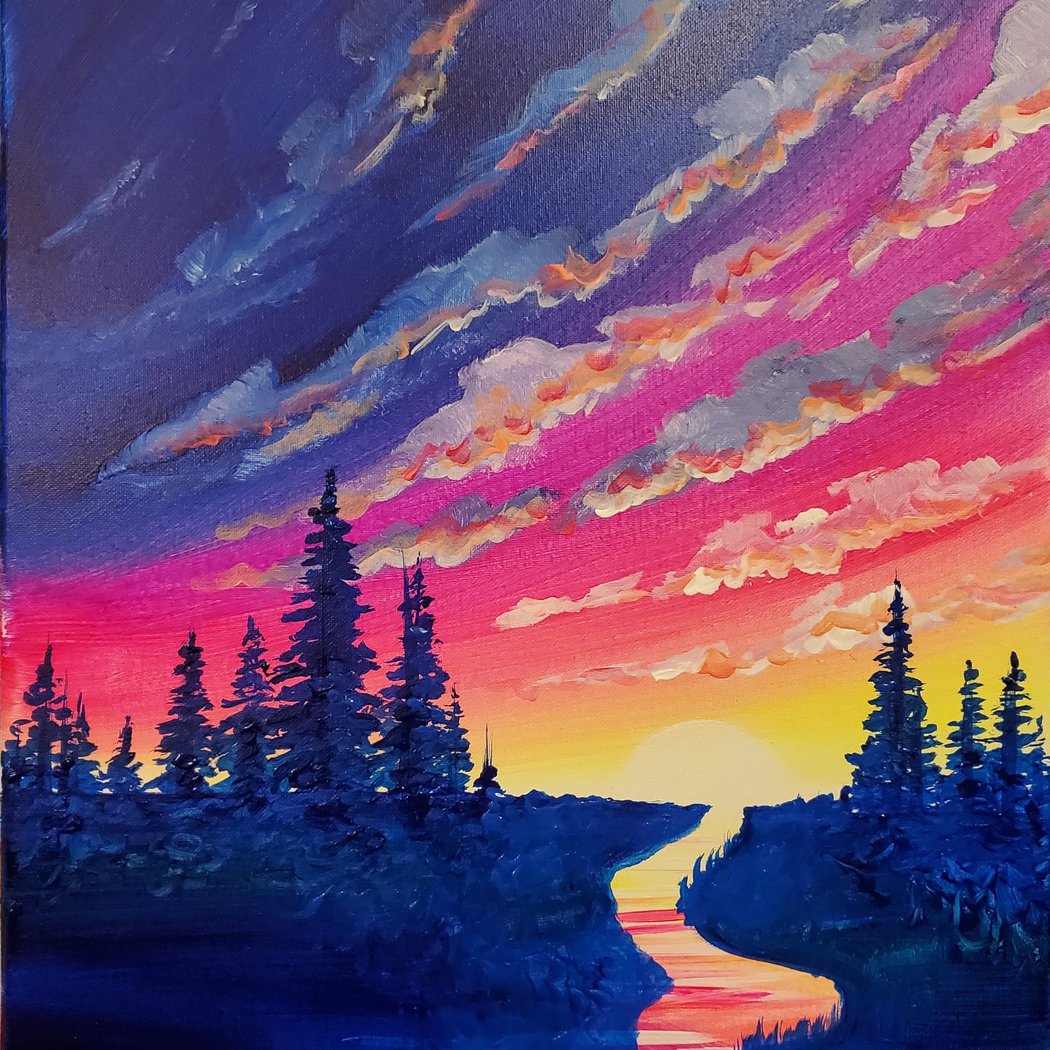 Neon Sunrise 1